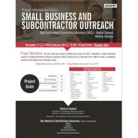 Project Information Forum: Small Business and Subcontractor Outreach