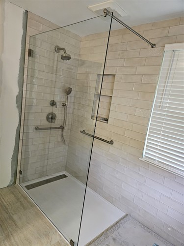 Roll in shower has never looked so good