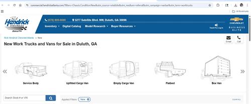 all types of work trucks for your business