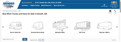 all types of work trucks for your business