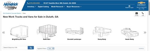 all types of work trucks for your business