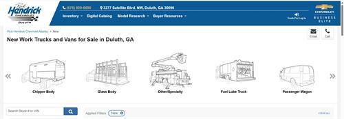 all types of work trucks for your business