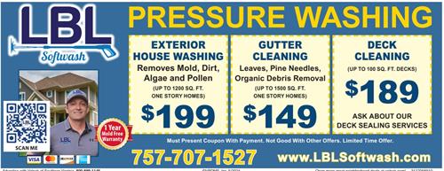 LBL Pressure Washing refers businesses to Valpak that want leads like the ones they get from Valpak