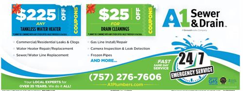 A1 Sewer & Drain gets more lead with Valpak advertising