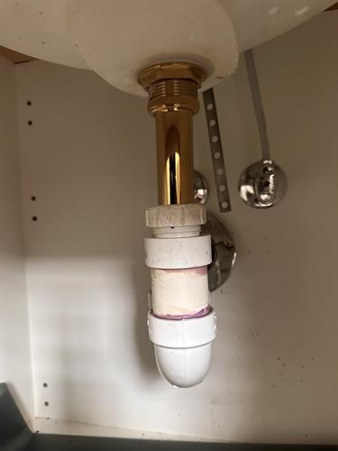 Faucet Install underneath