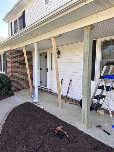 Porch Column Repair Project 1 of 3