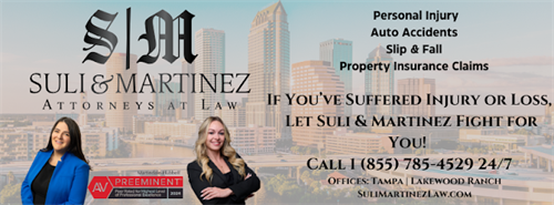 If you suffered injury or loss, Let Suli & Martinez Fight for You! 