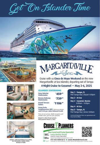 CABA Cruise for Cinco de  Mayo!  Margaritaville at Sea Islander - May 2-6, 2025 - Join Us!!