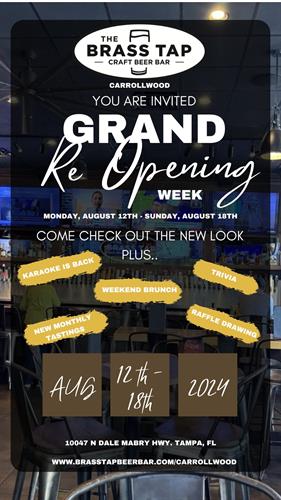 Grand Re-Opening Week