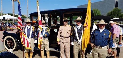 2019 Gasparilla Concours d'Elegance President Woodrow Wilson car and Rough Riders