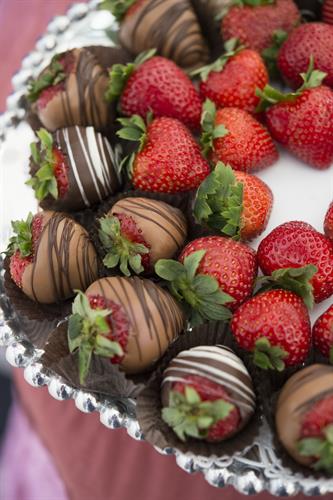 Chocolate dipped strawberries - dipped fresh daily! Chocolate dipped strawberries - dipped fresh daily!