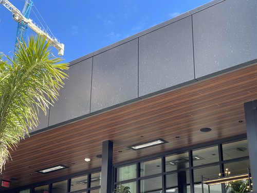 dirty building facade