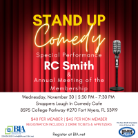 Stand Up Comedy Club Night/Annual Meeting of the Membership