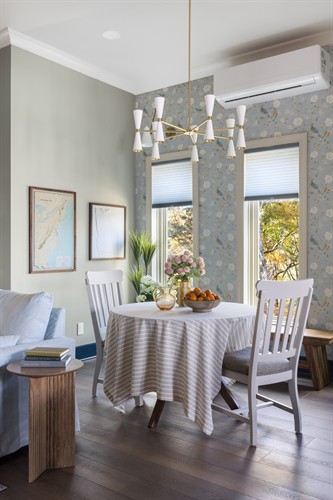 Cellular shades - beautiful and insulating.