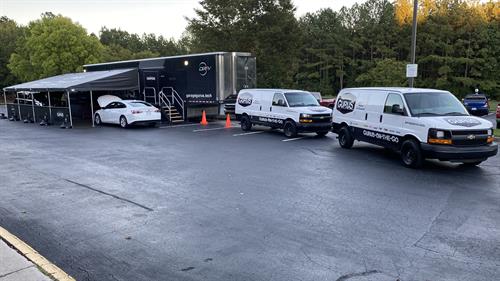 Garage Gurus Mobile Training Center and Guru on the Go Tech Vans at ASTE 2021