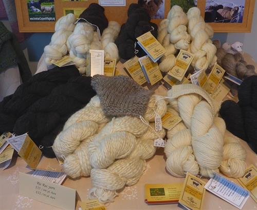 A selection of farm yarn from Autumn Larch Farm LLC