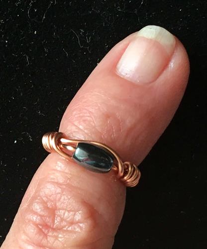 Copper/Hemetite Ring
