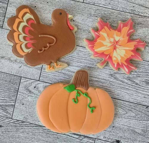 Fall Decorated Sugar Cookies