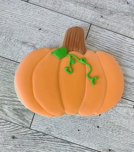 Pumpkin Decorated Sugar Cookie