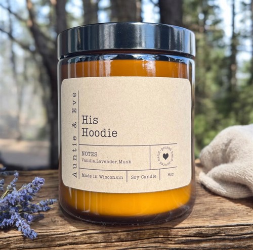 His Hoodie Soy Candle