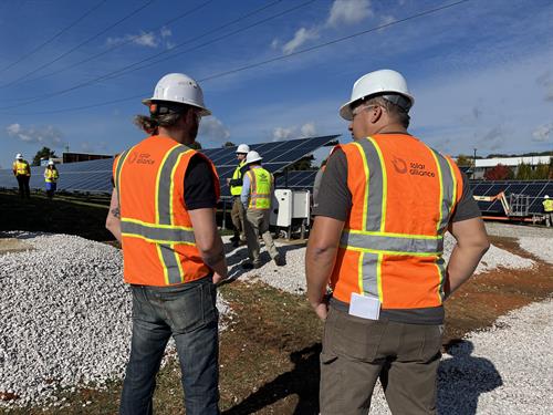 Engineered and installed the megawatt of Community Solar you see along Interstate 40, for Knoxville Utilities Board.