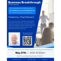 Business Breakthrough Series- Building your Team & Fulfilling the Job