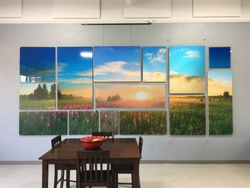 Graphics sample wall