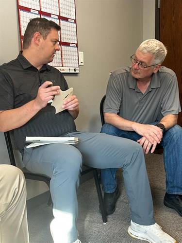 Partnering for Prevention: Meeting with Select Genetics’ Safety Director to explore glove options that help prevent needlestick injuries. Partnering for Prevention: Meeting with Select Genetics’ Safety Director to explore glove options that help prevent needlestick injuries.