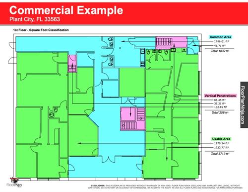 Square Footage Diagram