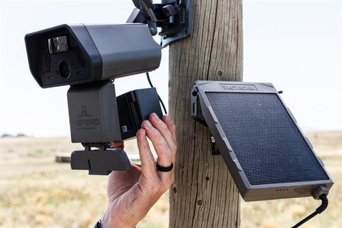 Optional Defend accessories make it easy to provide continuous power to your Defend Cellular Security Camera reducing the need to visit the camera unless absolutely necessary! Optional Defend accessories make it easy to provide continuous power to your Defend Cellular Security Camera reducing the need to visit the camera unless absolutely necessary!