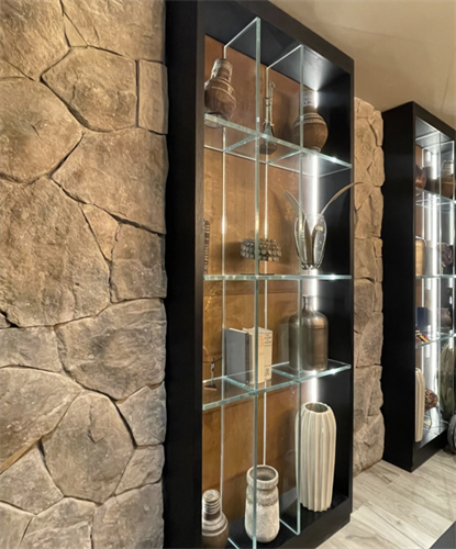 Material integration and custom finish package within a full home remodel. Designed and executed by ROCA.