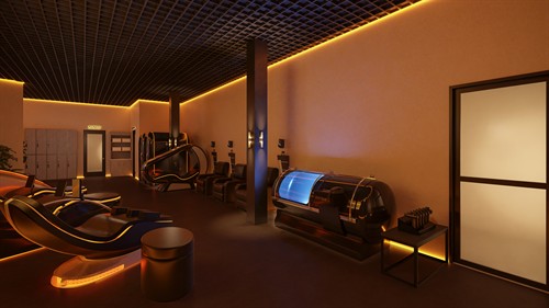 Gold's Gym Gas Worx Recovery Room
