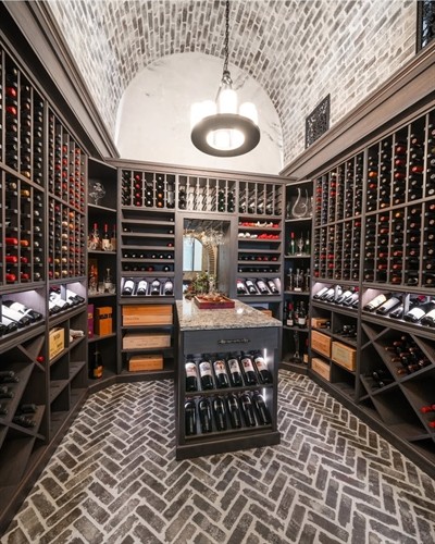 Walk-in wine room built for John Cannon Homes in Lakewood Ranch
