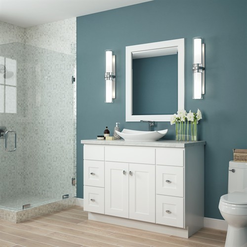 Dover White Slab - Designer Vanity Series