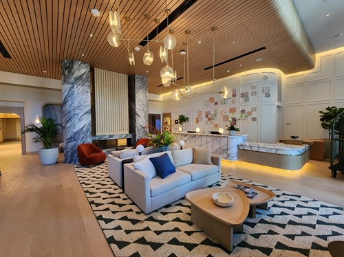 Front Lobby Ceiling & Custom Desk
