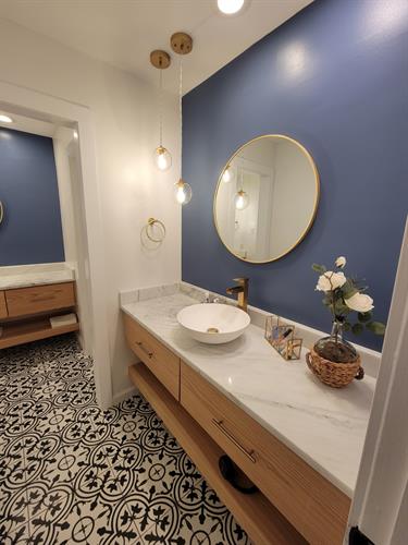 Custom floating cabinets