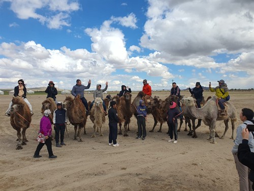 Visitors in Mongolia