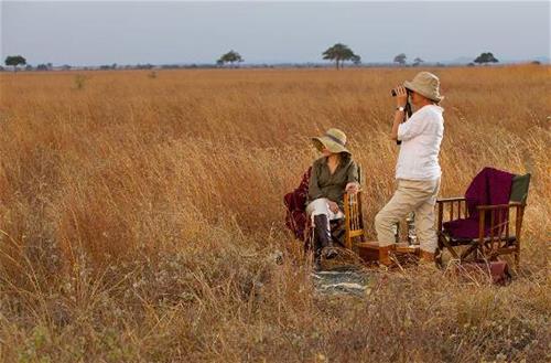 Guests at Serengeti National Park