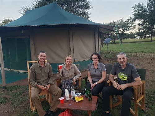 Family on A Tour in Tanzania