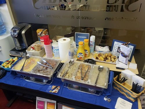 Big breakfast set up