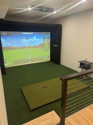 Custom Golf Simulator Installation completed in Madison CT