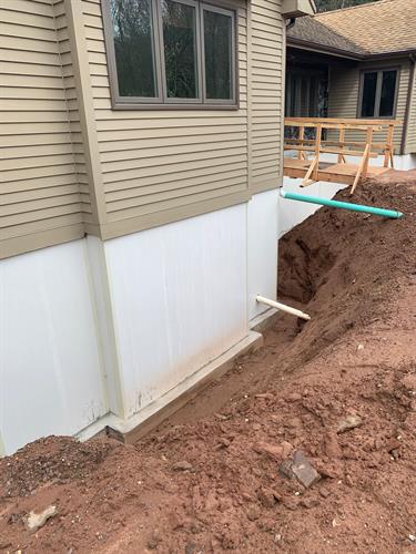Foundation replacement using composite foundation panels.
