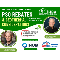 Builders & Developers Council | PSO Rebates & Geothermal Considerations