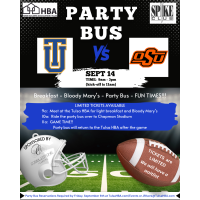 Spike Club: Are You Ready for Some Football?! TU vs OSU Party Bus