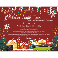 Spike Club: Holiday Lights Tour and White Elephant Gift Exchange