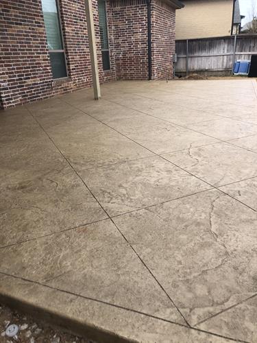 Stamped and Stained Concrete