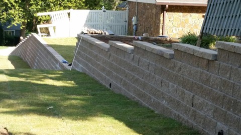 Blocks retaining wall  (your color option)