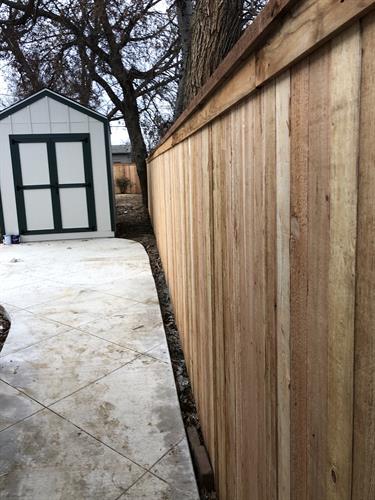 wood privacy
