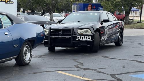 Our Chop Monster on a traffic stop. GTX was let off with a warning!