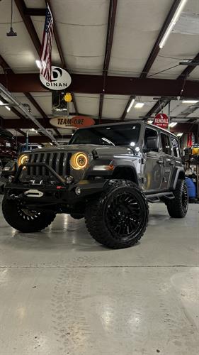 Trail crawler receiving a lighting upgrade 